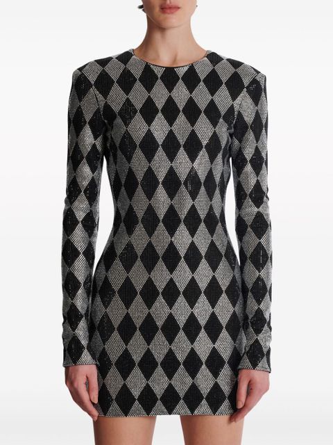 Balmain crystal-embellished minidress - Black