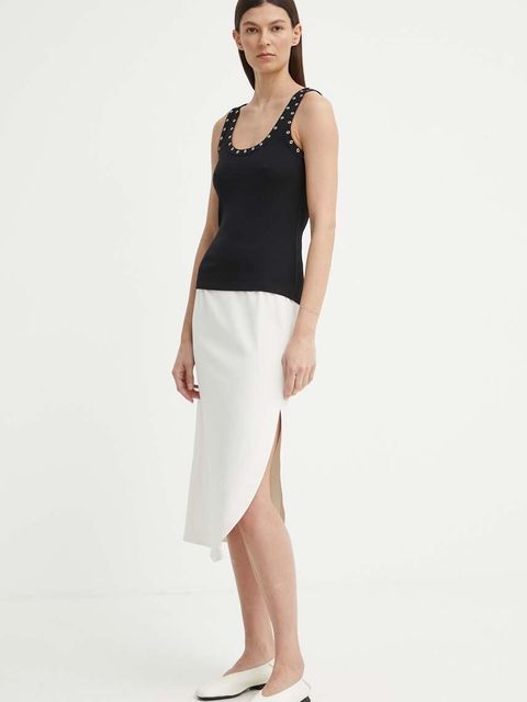 Drykorn spódnica LEASA kolor biały midi prosta 130014 66427 - zdjęcie produktu nr 2