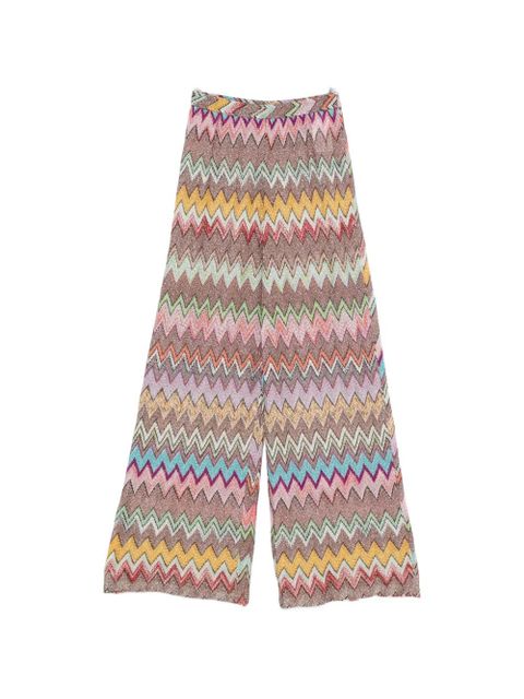 Missoni zigzag-knit trousers - Neutrals - zdjęcie produktu nr 1