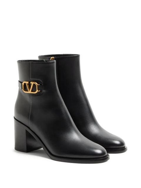 Valentino Garavani 75mm VLogo Signature ankle boots - Black