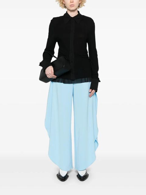 Jil Sander crepe shirt - Black - zdjęcie produktu nr 2