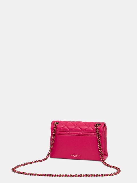 Kurt Geiger London torebka skórzana MINI KENSINGTON kolor różowy 5017357109