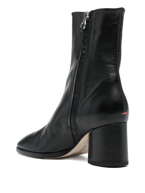 Aeyde 65mm leather ankle boots - Black