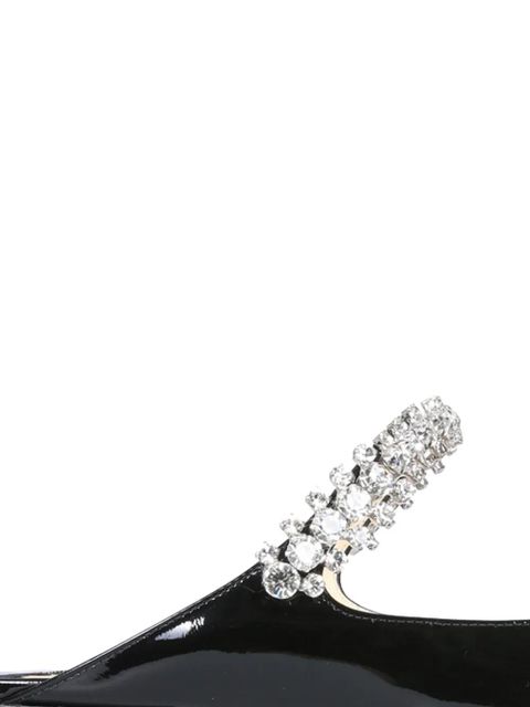 Jimmy Choo Bing crystal-embellished pointed mules - Black - zdjęcie produktu nr 2