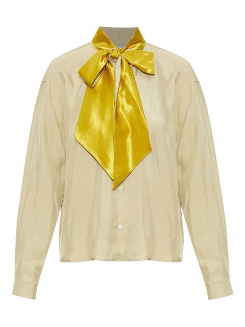 Marni satin-bow blouse - Yellow - zdjęcie produktu nr 1