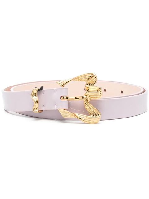BY FAR sculpted-buckle belt - Pink - zdjęcie produktu nr 1