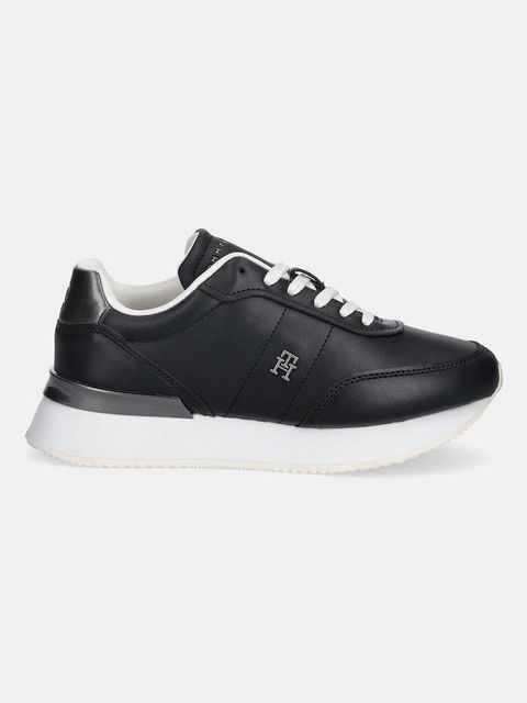 Tommy Hilfiger sneakersy skórzane CHIC FASHION RUNNER damskie kolor czarny FW0FW08695