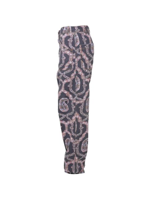 ETRO paisley-pattern trousers - Blue