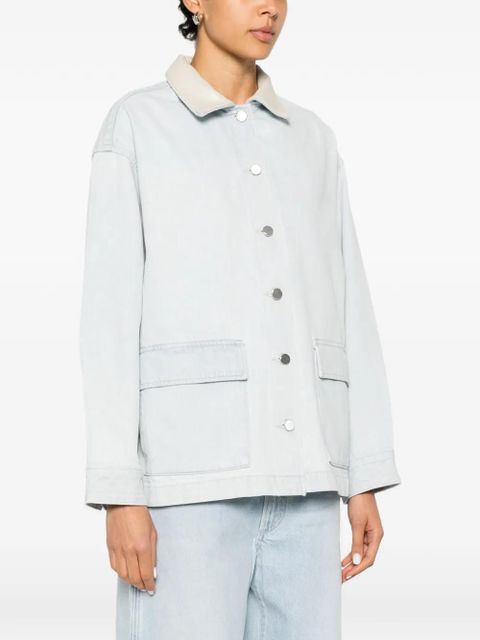 AGOLDE contrast-collar denim jacket - Blue