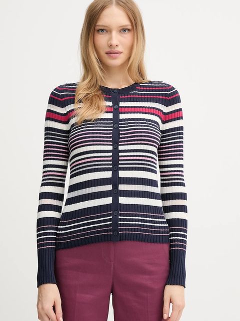 United Colors of Benetton kardigan damski kolor granatowy lekki 1E3RE502D - zdjęcie produktu nr 1