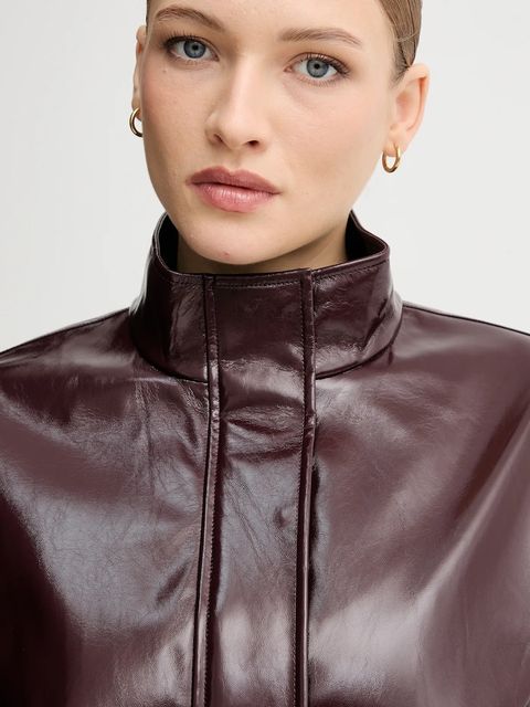 Marc Aurel kurtka kolor bordowy przejściowa oversize 3949-2020-93454 - zdjęcie produktu nr 2