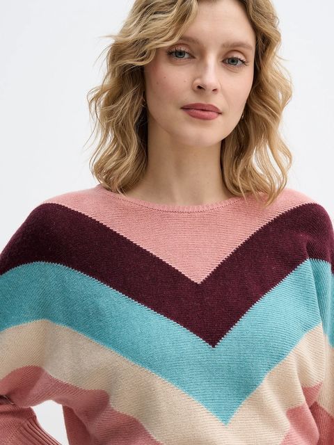 United Colors of Benetton sweter z dodatkiem wełny x Stranger Things damski kolor różowy lekki 1VUDE10EP