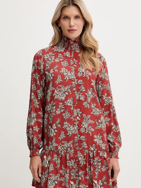 Pepe Jeans sukienka kolor pomarańczowy mini rozkloszowana PL9537693 - zdjęcie produktu nr 1