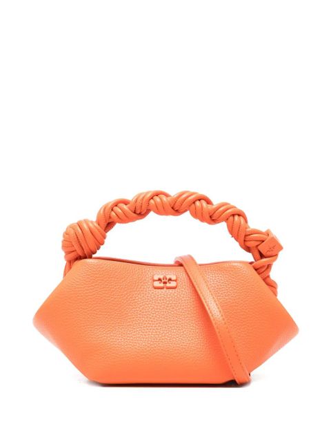 GANNI mini Bou braided-handle tote bag - Orange - zdjęcie produktu nr 1