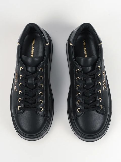 Karl Lagerfeld sneakersy skórzane ANAKAPRI damskie kolor czarny KL63518A