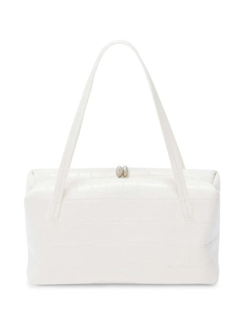 Jil Sander Goji crocodile-effect tote bag - White - zdjęcie produktu nr 1