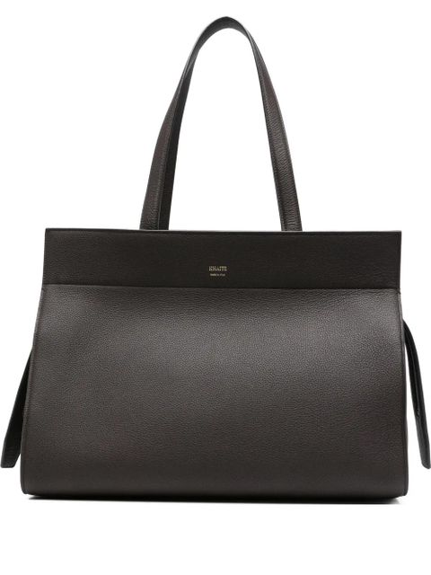 KHAITE Crosby leather tote bag - Brown - zdjęcie produktu nr 1