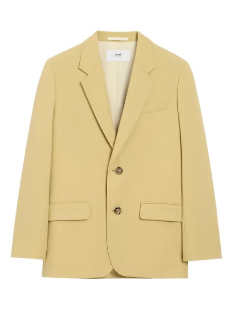 AMI Paris single-breasted wool jacket - Green - zdjęcie produktu nr 1