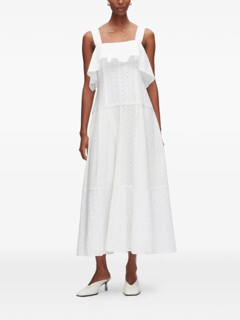 3.1 Phillip Lim ruffled panelled midi dress - White - zdjęcie produktu nr 2