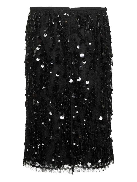 Gucci sequin-embroidered buckle midi skirt - Black - zdjęcie produktu nr 2