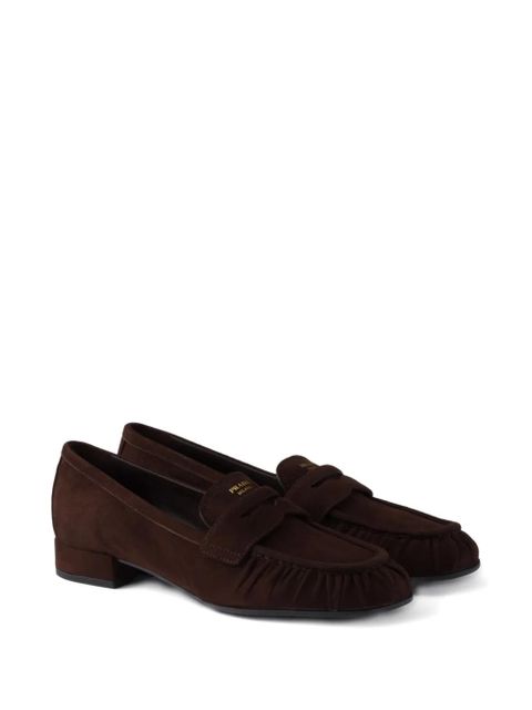 Prada suede loafers - Brown