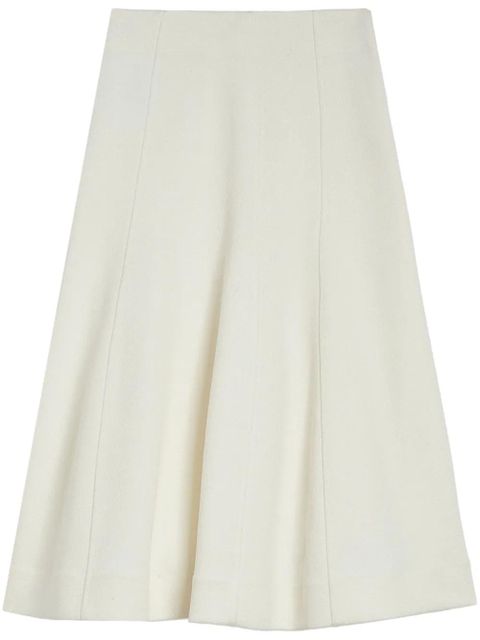 Jil Sander panelled flared midi skirt - White - zdjęcie produktu nr 1