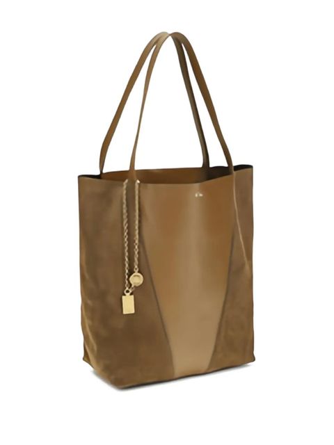 Chloé panel charm shoulder bag - Brown