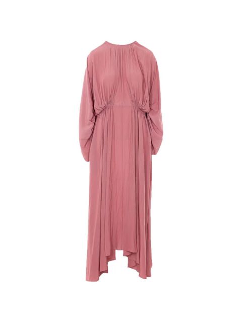 Lanvin tie-detail pleated maxi dress - Pink - zdjęcie produktu nr 2