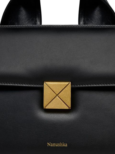 Nanushka logo-print tote bag - Black