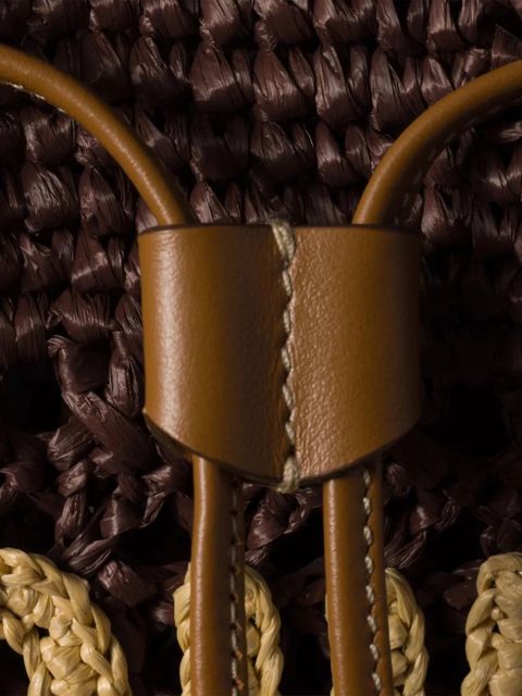 Miu Miu mini crochet bucket bag - Brown