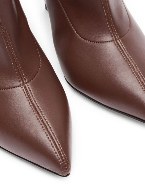 Casadei 100mm Blade boots - Brown