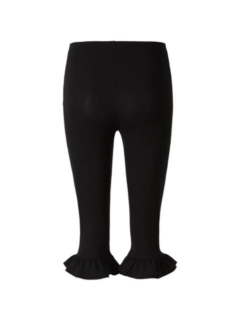 Jacquemus ruffled-trim shorts - Black - zdjęcie produktu nr 2