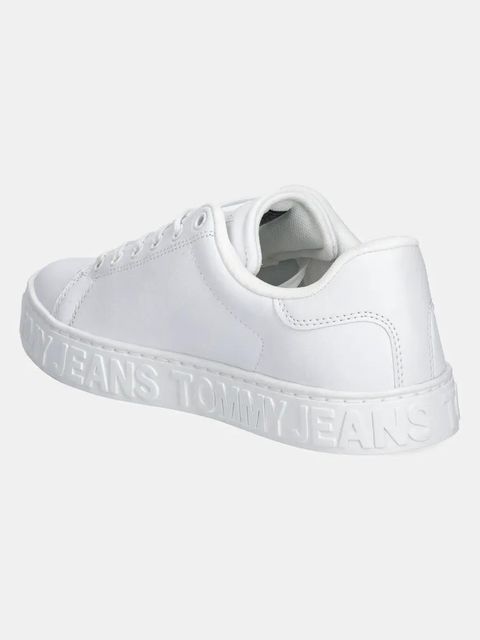 Tommy Jeans sneakersy skórzane TJW LOGO SNEAKER ESS kolor biały EN0EN02703 - zdjęcie produktu nr 2