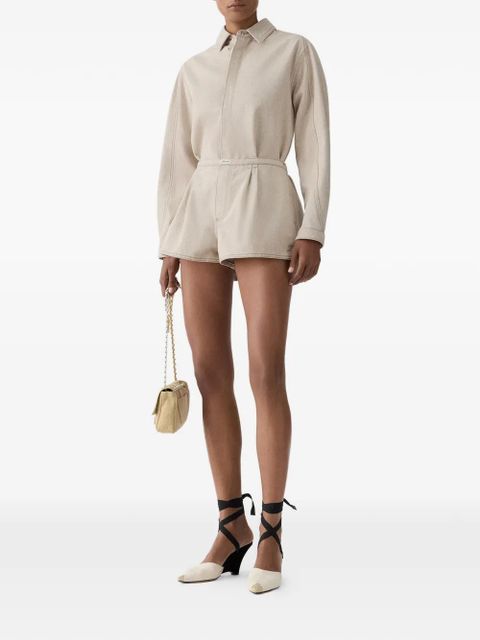 Jacquemus Amelo de-Nîmes denim shorts - Neutrals - zdjęcie produktu nr 2