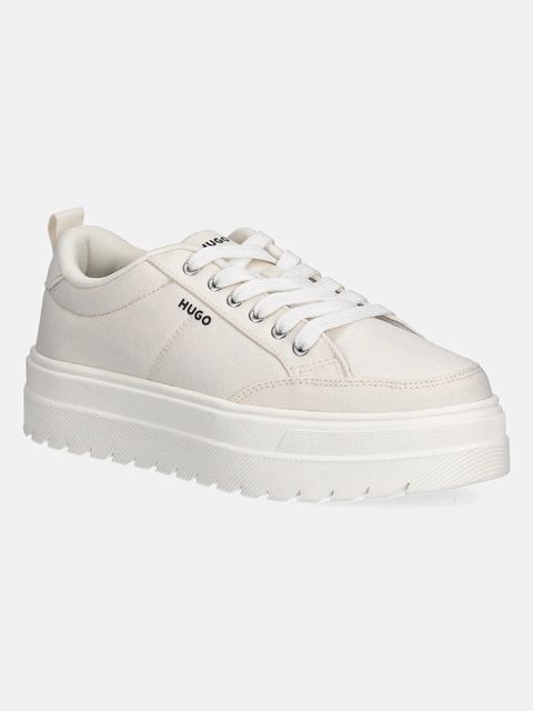 HUGO sneakersy Lyssa damskie kolor beżowy 50548178 - zdjęcie produktu nr 1