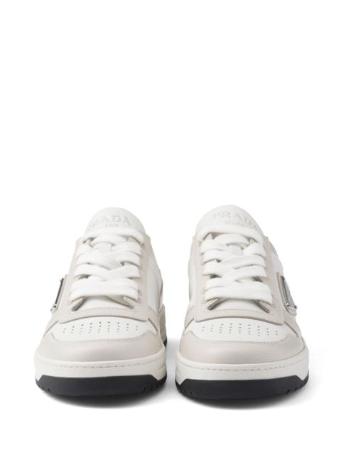 Prada Downtown leather sneakers - White
