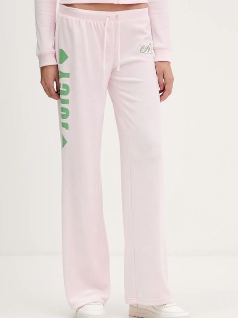 Juicy Couture spodnie dresowe Angel damskie kolor różowy z nadrukiem JCNBJ126454 - zdjęcie produktu nr 1