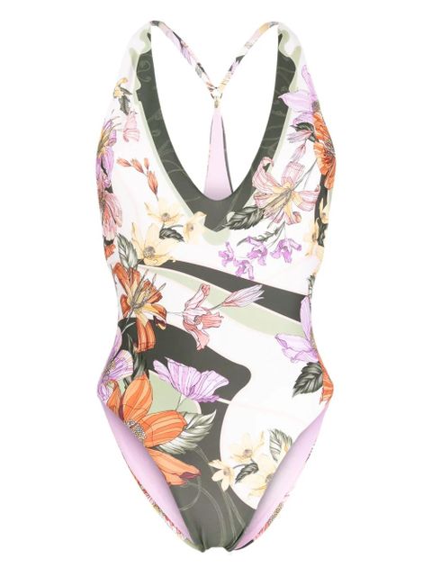 Agua By Agua Bendita Aloe floral-print swimsuit - Multicolour - zdjęcie produktu nr 1