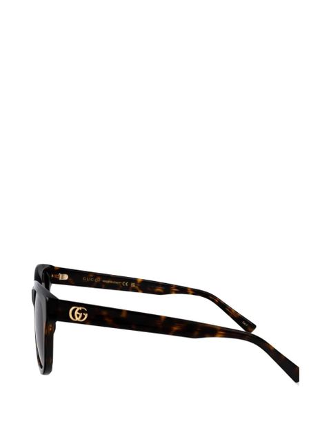 Gucci Eyewear Double G square-frame sunglasses - Brown