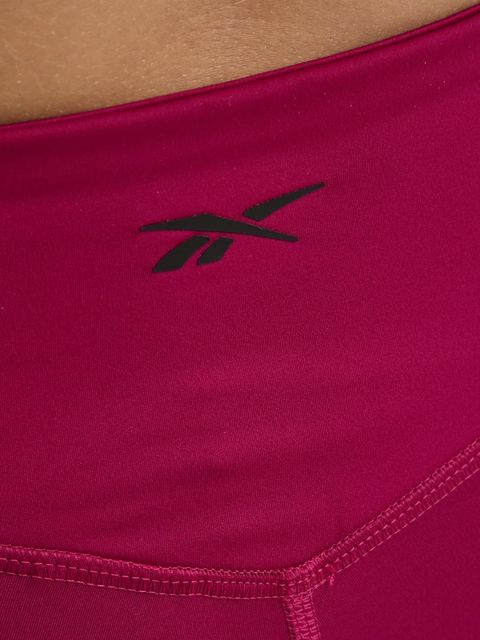 Reebok legginsy treningowe LUX Collection kolor różowy gładkie 100214323