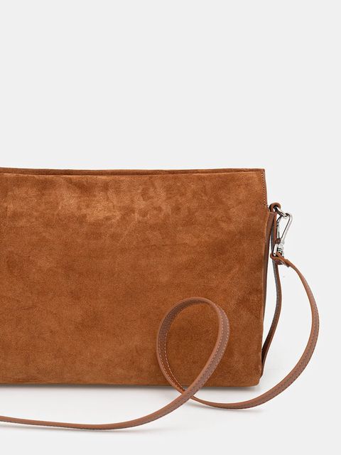 Coccinelle torebka zamszowa kolor brązowy E1 P6P 19 02 01