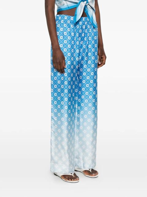 Casablanca gradient pattern trousers - Blue