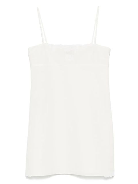 Miu Miu linen-blend dress - White - zdjęcie produktu nr 1