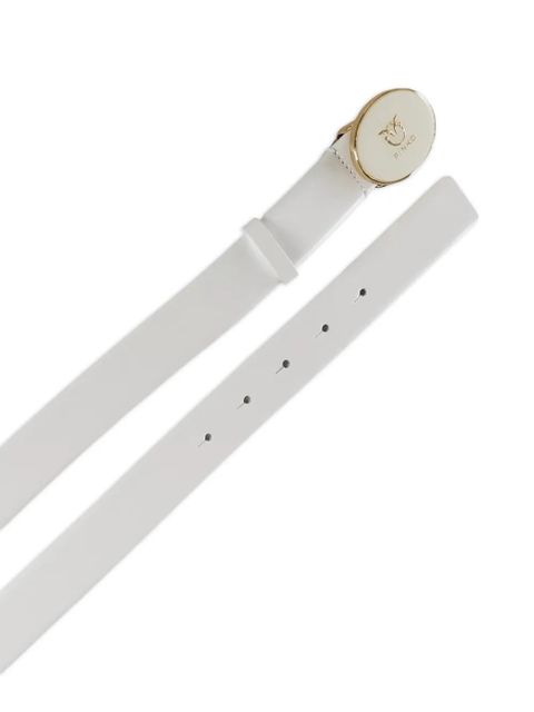 PINKO round buckle belt - White