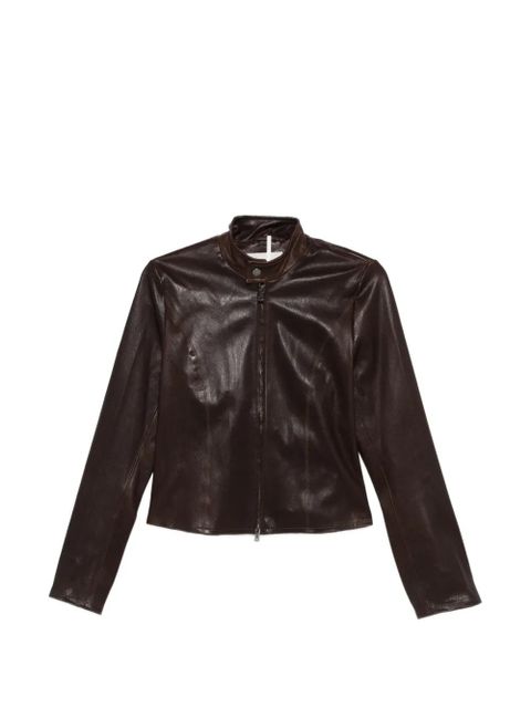 Nour Hammour Sigrid leather jacket - Brown - zdjęcie produktu nr 1