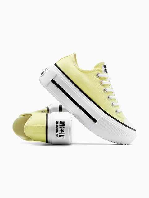 Converse tenisówki Chuck Taylor All Star Lift Double Stack damskie kolor żółty A16283C