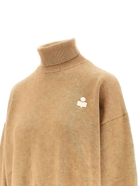 MARANT ÉTOILE Nashas logo-embroidered turtleneck sweater - Neutrals - zdjęcie produktu nr 2