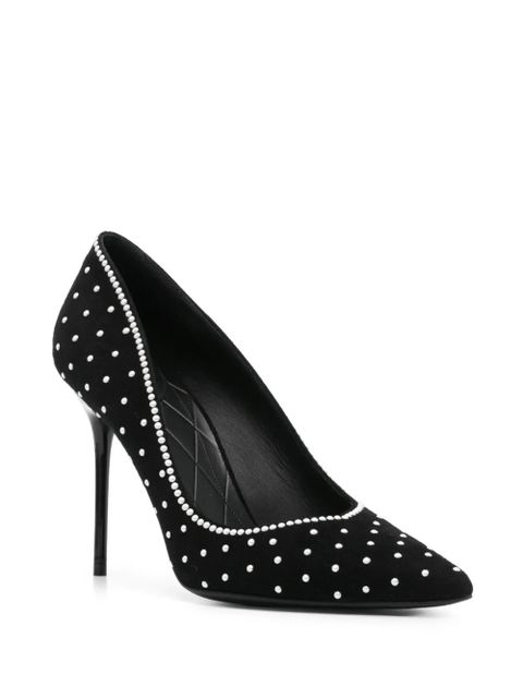 Balmain 100mm bead-embellished pumps - Black - zdjęcie produktu nr 2