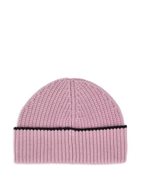 Chloé Encoeur ribbed beanie hat - Pink