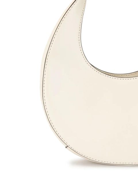 STAUD Moon small leather shoulder bag - White